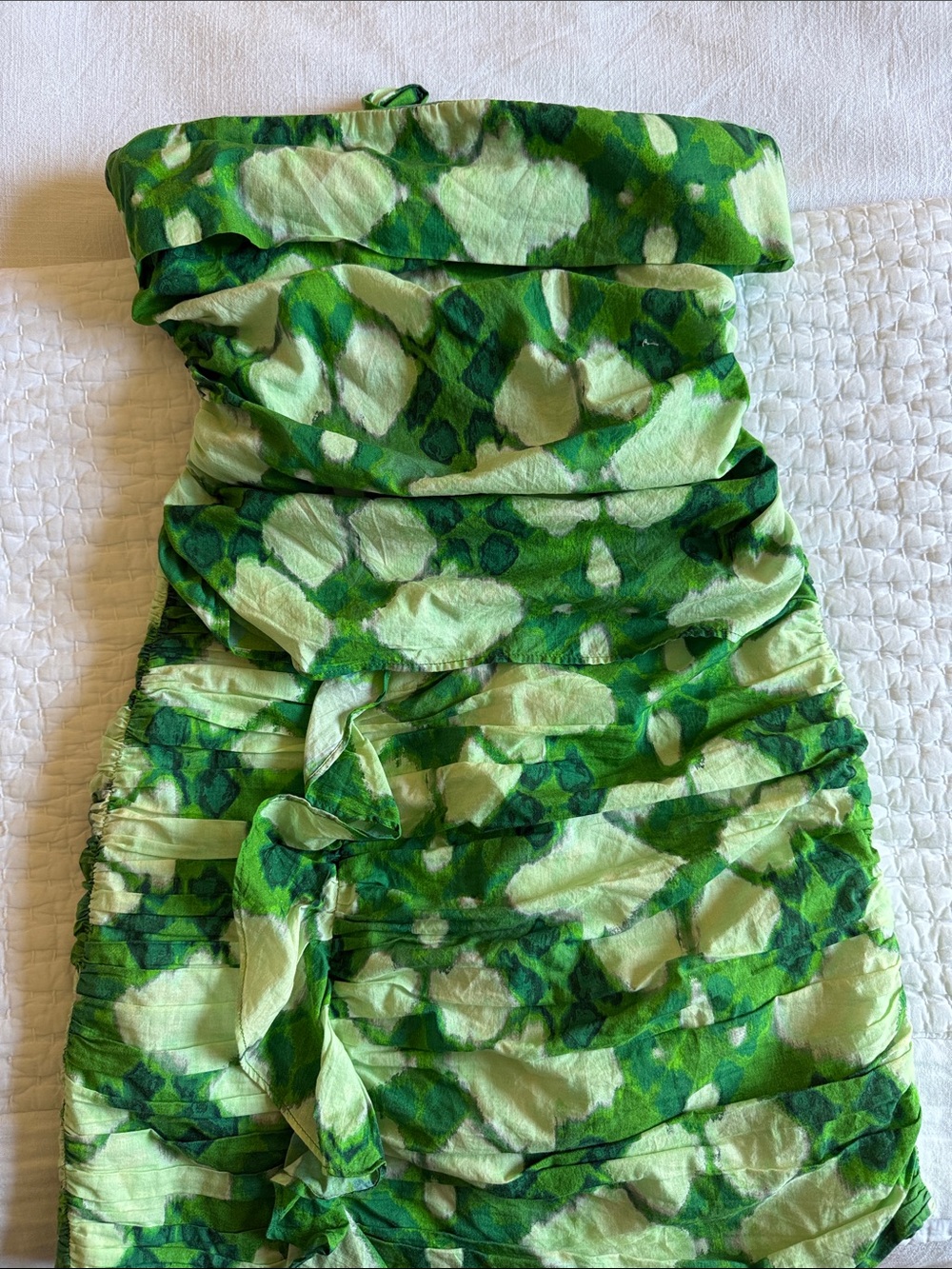 Zara Green Print skirt and top set